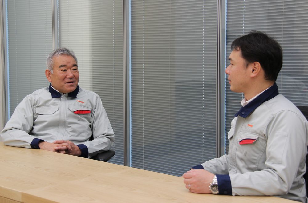 東芝能源系統公司 京浜事業(yè)所 原子能設備裝備部 住吉幸博先生（左），同機構 高見(jiàn)正平先生（右）